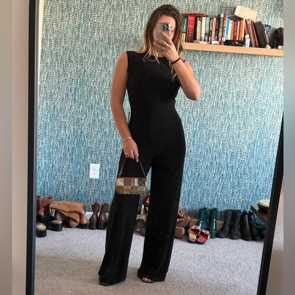 Norma Kamali Pants - NWT Norma Kamali x Revolve Black Sleeveless Jumpsuit